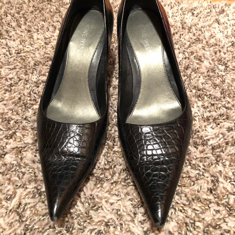 Nine West crocodile heels